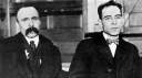 Die italienischen Emmigranten Ferdinando "Nicola" Sacco (re.) und Bartolomeo Vanzetti (li.) werden 1927 trotz weltweiter Proteste Opfer der U.S.-amerikanischen Klassenjustiz. "Ich habe in meinem ganzen Leben keinen Tropfen Blut verspritzt oder einen Cent gestohlen" (Vanzetti)